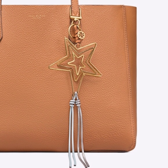 ❌❌SOLD❌❌TORY BURCH✨SPINNING STAR LEATHER TASSEL KEY FOB - Picture 2 of 3